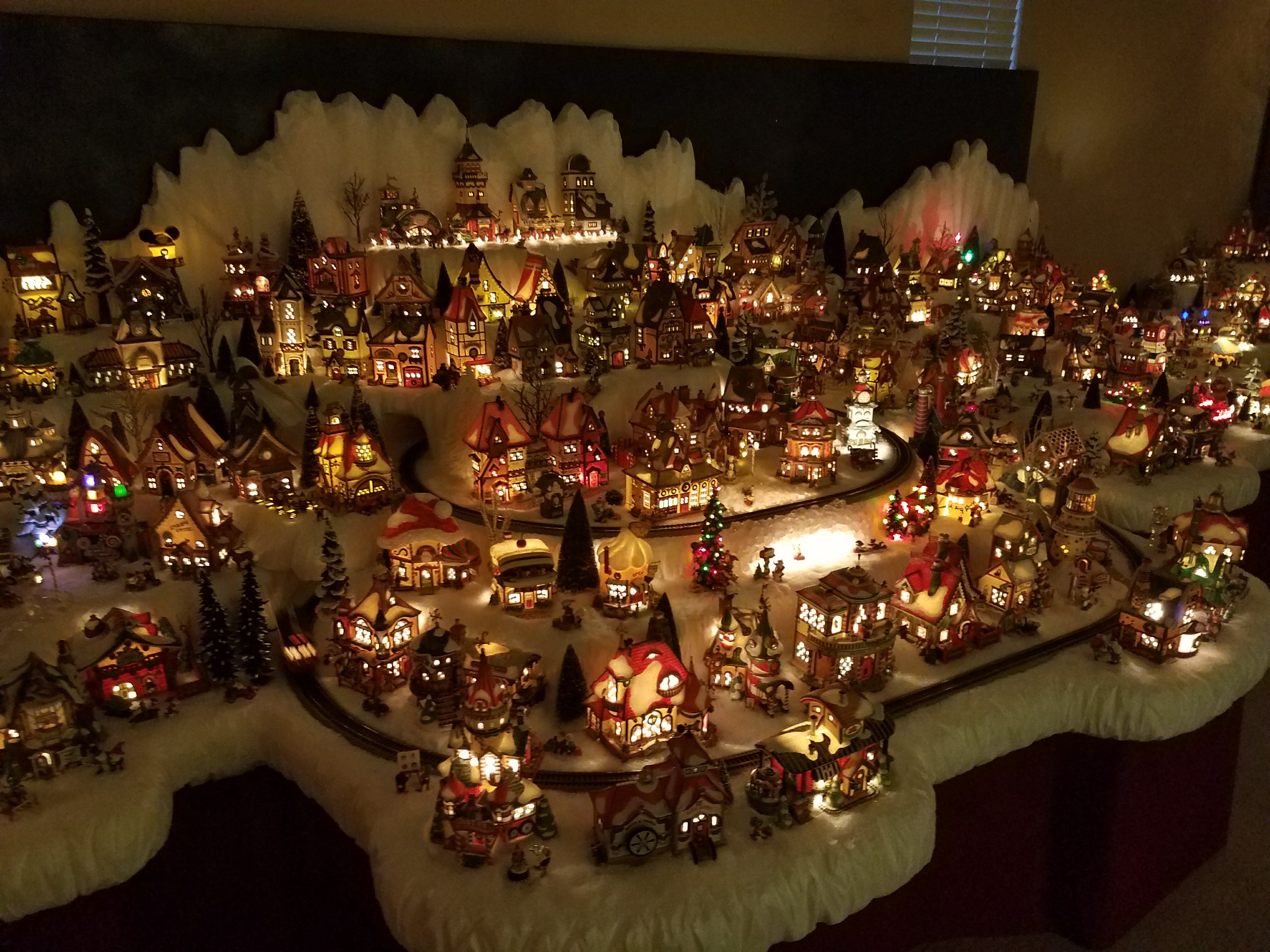 This is the biggest tiny Christmas village we've ever seen