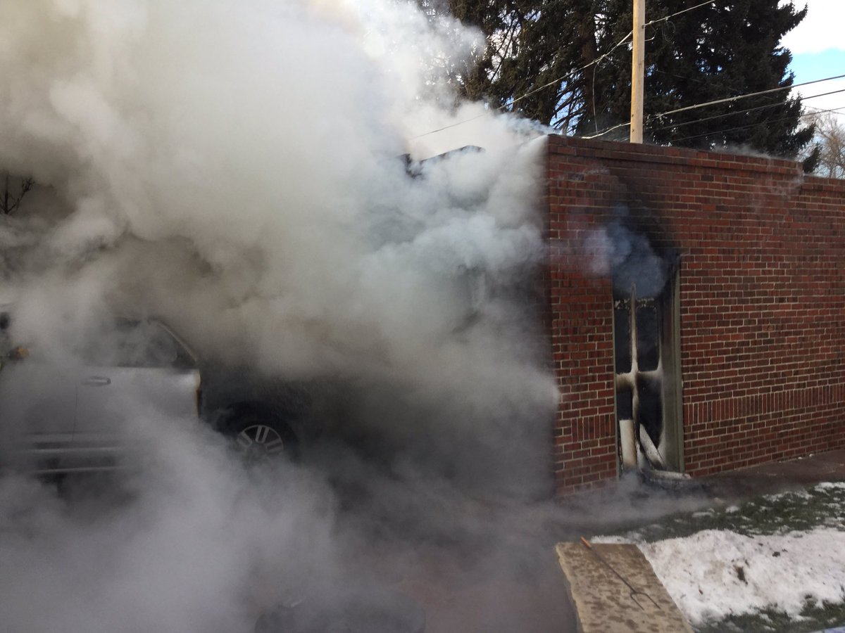 Denver fire crews battle smoke and flames from garage fire | 9news.com