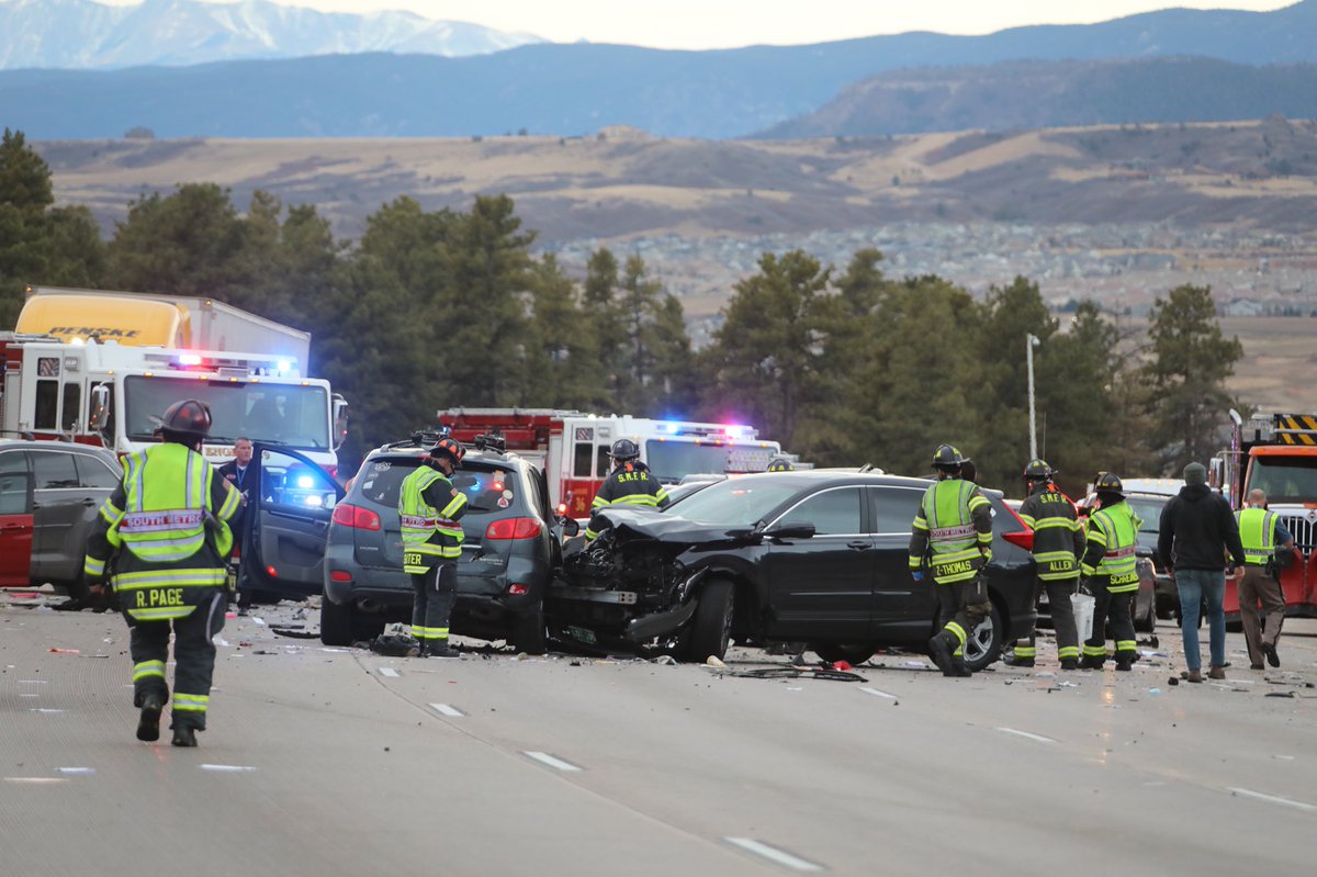 'Massive crash' closes causes big delays on NB I25 near Castle Rock