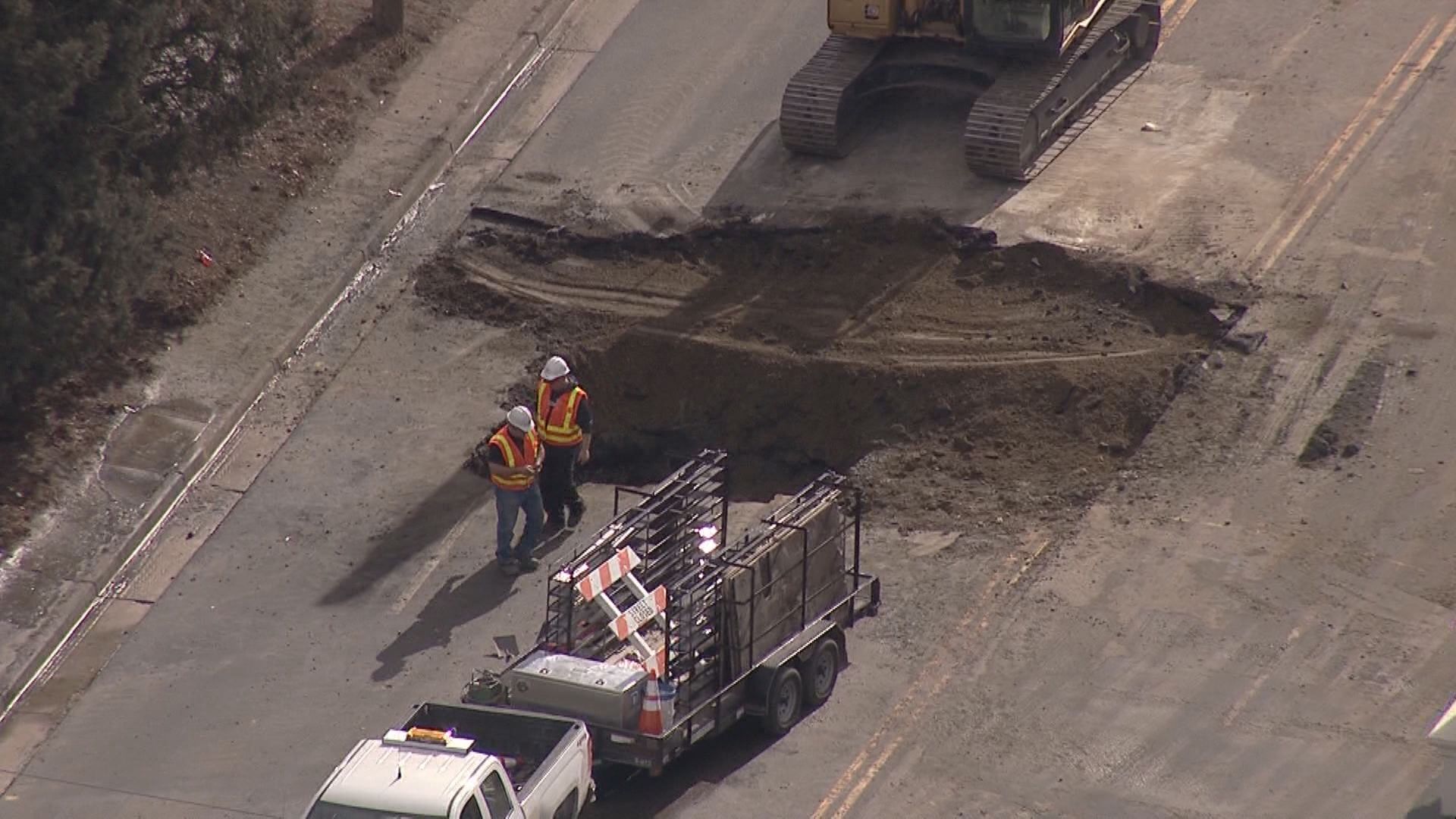 Water main break closes stretch of Sheridan Blvd. | 9news.com