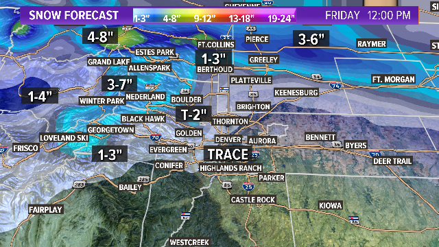 Light snow for parts of the Front Range | 9news.com