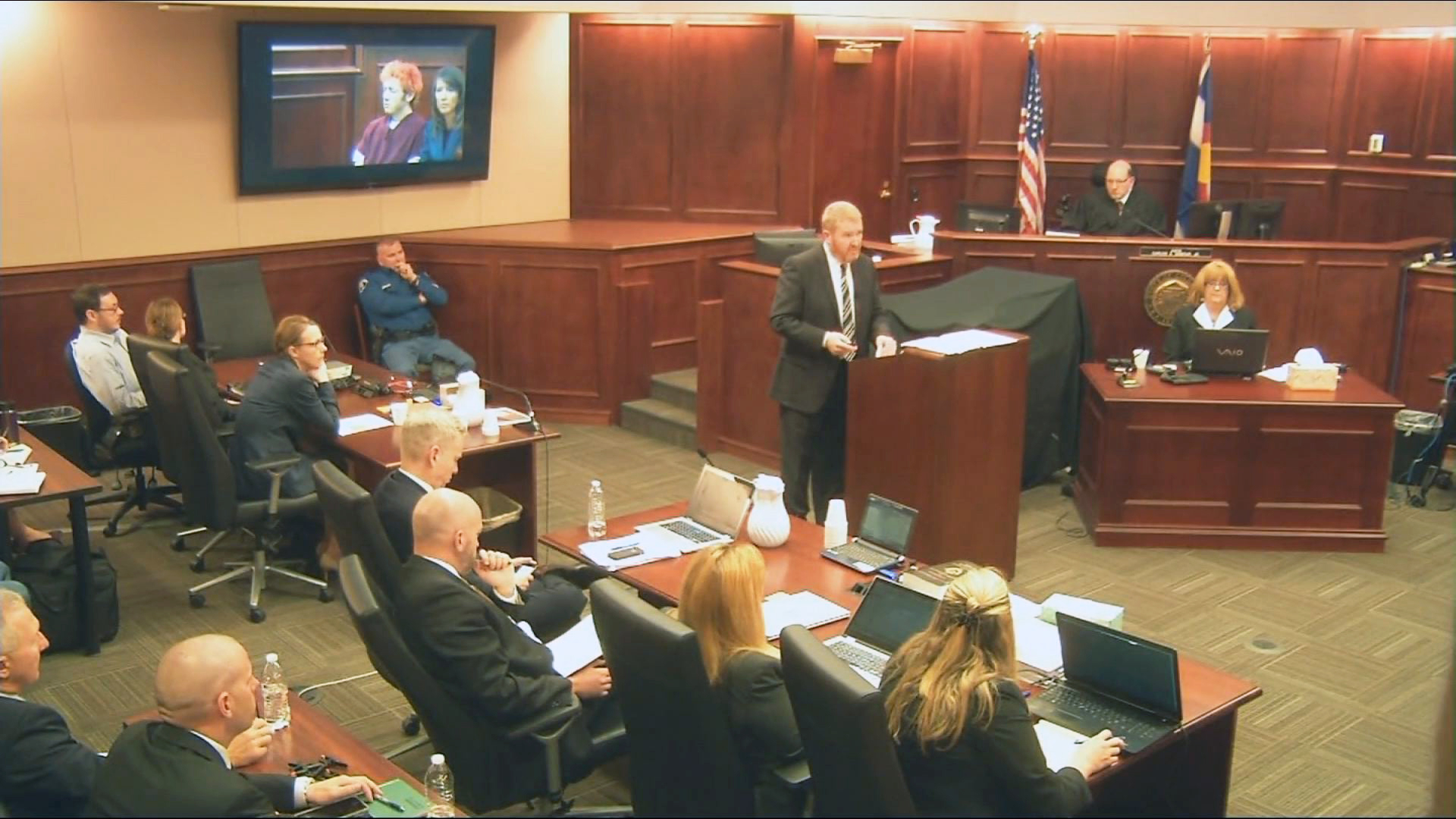 Aurora theater shooting trial adjourns for day | 9news.com