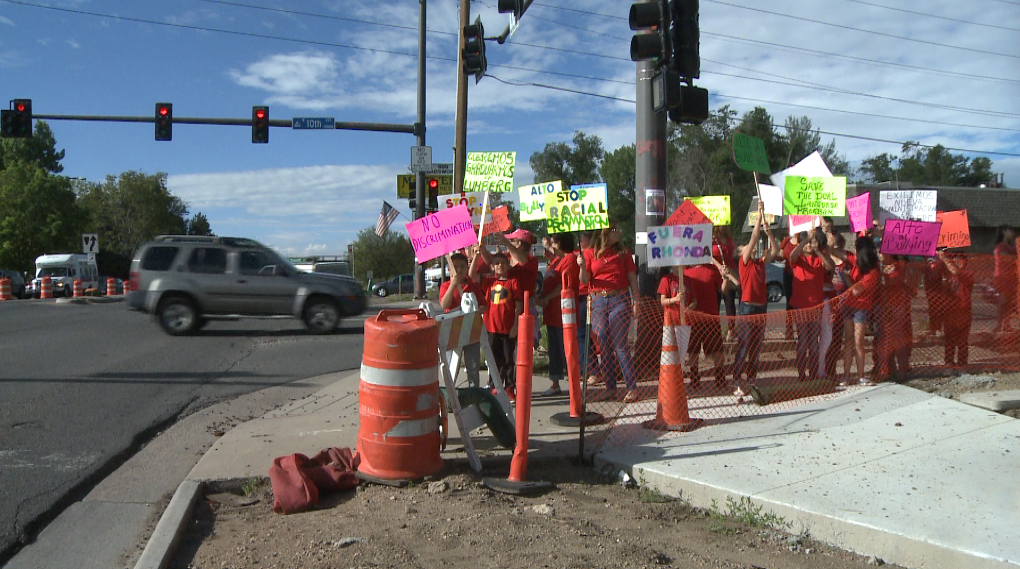 Parents protest, claim discrimination at school | 9news.com