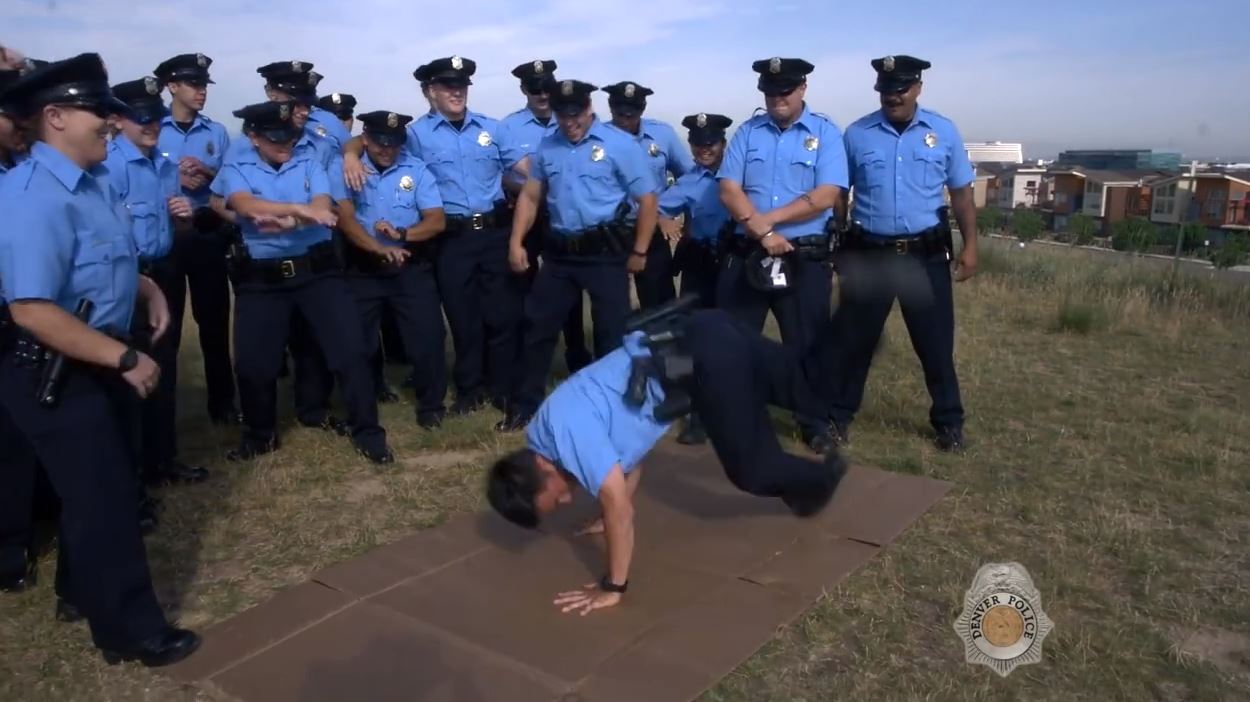 Denver Police officers aren't 'too cool to dance' | 9news.com