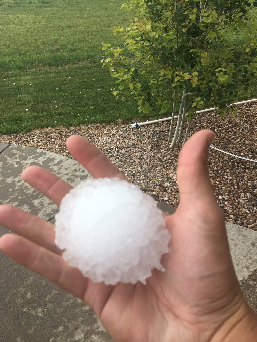 Check out this huge hail in northern Colorado | 9news.com